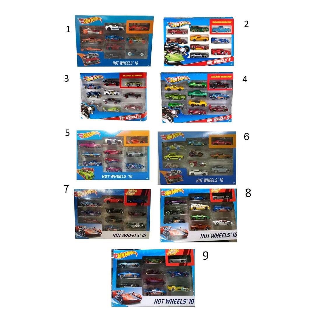 [МСК, возм. др.] Набор из 10 машинок Hot Wheels 54886 в ассортименте