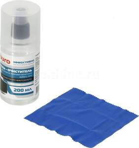 [Мск, СПб и другие] Чистящий набор BURO BU-Gel_screen: спрей 200 мл + салфетка