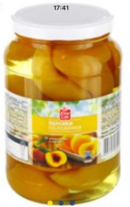 Половинки персиков в сиропе Fine Life 1650 мл