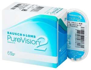 Контактные линзы Bausch & Lomb PureVision 2 HD (6 линз), R 8,6, D -2 и некоторые другие значения