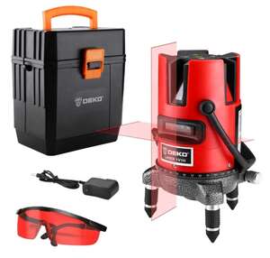 Уровень лазерный DEKO DKLL02RB SET 3 (в кейсе),065-0276