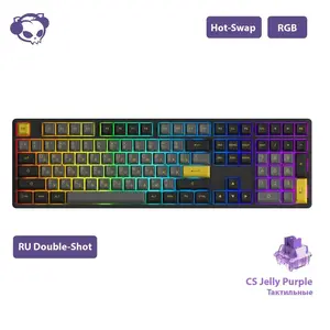 Механическая клавиатура AKKO 5108S, свичи Akko CS, PBT, 108 клавиш, hotswap, проводная (цена по Ozon карте)