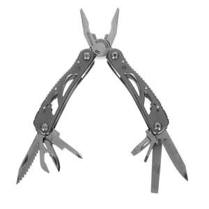 Мультитул Ермак 11 функций, 9 насадок на отвертку + адаптер, 16,5 см, алюминий/нержавеющая сталь