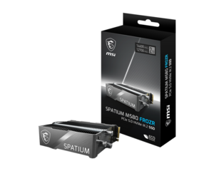 SSD накопитель MSI SPATIUM M580 Frozr (4 Тб, pci-e 5.0, 14.1 Гб/с, m.2 2280)