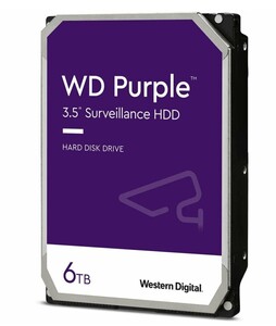 Жесткий диск 3.5" Western Digital WD Purple 6 ТБ (Sata 3, 256 Mb, 5400 rpm (wd64purz)