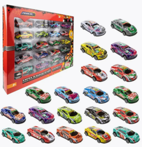 Набор металлических машинок с инерционным механизмом 1TOY, 20 шт