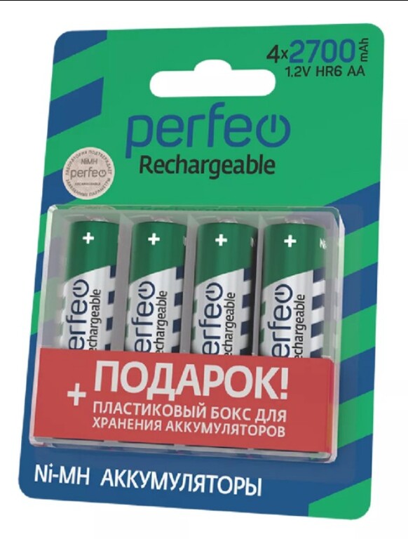 Аккумуляторы АА Perfeo 4 шт. | Pepper
