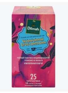 [Волгоградская обл., возм. др.] Чай черный Dilmah Earl Grey ваниль в пакетиках 2 г х 25 шт.