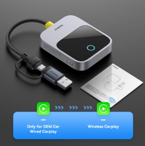 Беспроводной адаптер Baseus CarPlay Smart CarPlay Box IOS Play Plug&Play Bluetooth WiFi Connect Auto