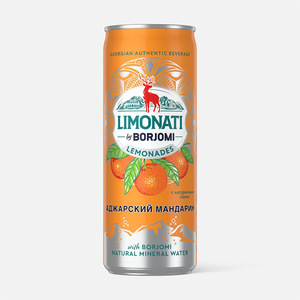 Лимонад Боржоми с соком Аджарский мандарин, 0.33 л
