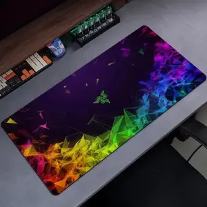 Коврик для мыши радужный, XXL, черный (с картой Ozon)