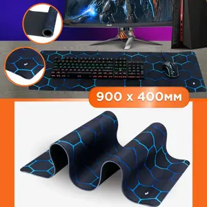 Коврик для мыши Gembird Соты 900х400х3мм ткань+резина, оверлок