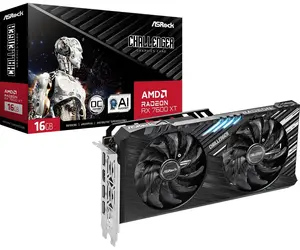 Видеокарта ASRock Radeon RX 7600 XT Challenger OC 16 ГБ (по озон карте)