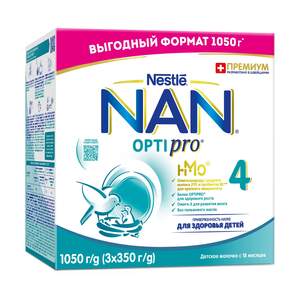 Молочная смесь сухая NAN 4 OPTIPRO 1050гр (Мегамаркет Краснодар)