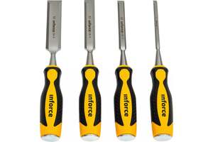 Набор из стамесок Inforce 4 шт., 6, 12, 18, 25 мм 06-15-03