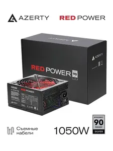 Блок питания компьютера Azerty RPS-1100MA (1050W) Silver