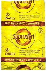 Витамины Супрадин Дэйли (Supradyn Daily), Bayer 1 блистер 15 таб