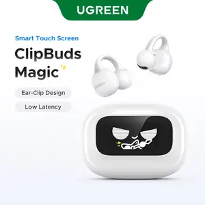 Беспроводные наушники UGREEN ClipBuds Magic, кейс с LCD-экраном