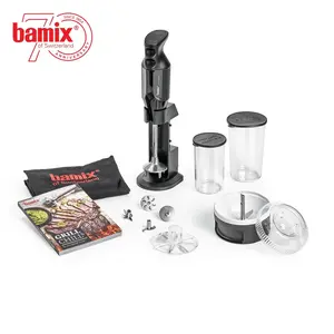 Блендер погружной Bamix DeLuxe M200 BBQ Black (с картой OZON)