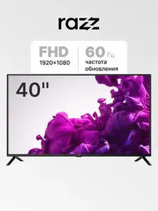 Телевизор 40" RAZZ C40F24 (FullHD, VA) с WB кошельком