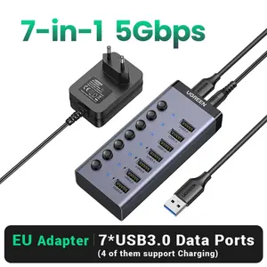 USB-хаб 7 портов с внешним питанием UGREEN