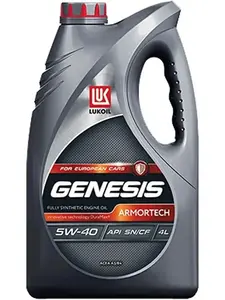 Масло моторное LUKOIL Genesis Armortech 5W-40 for europian cars, 4 л (с Озон картой)