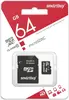 Карта памяти Smartbuy microSDXC 64 ГБ скорость 17 и 20 МБ/с (SB64GBSDCL10-01LE) с картой OZON