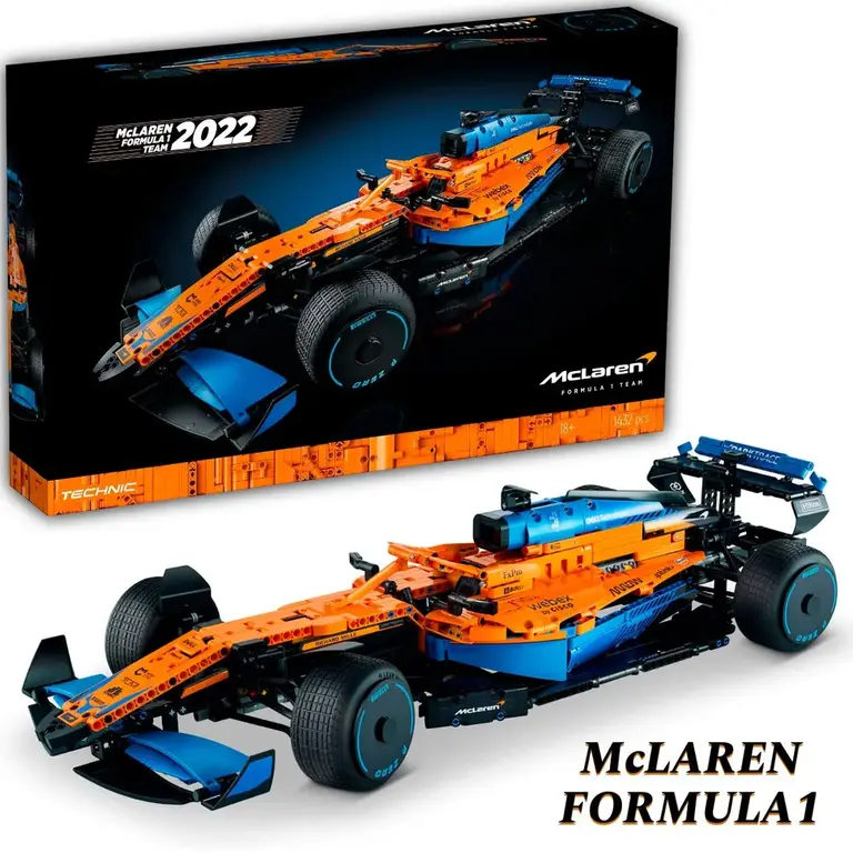 Конструктор 86007 "Гоночный автомобиль McLaren Formula 1" 1432 детали (из-за рубежа, с картой OZON)
