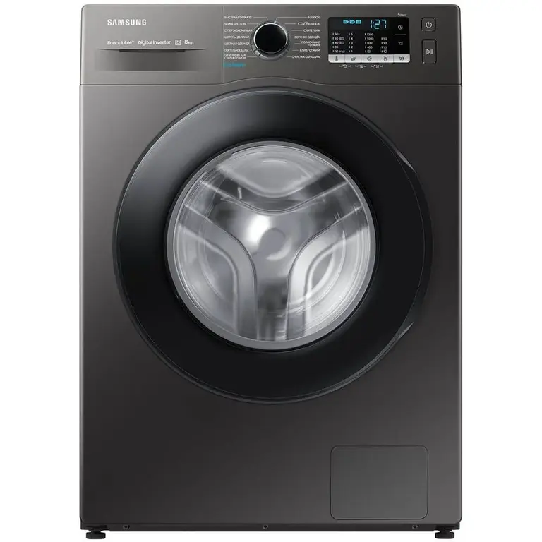Стиральная машина Samsung WW80AGAS26AXLD (8 кг, инвертор, 45 см, 1200 об/мин, пар) с WB кошельком, + на Ozon