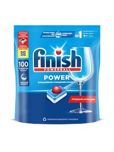 Таблетки для посудомоечных машин Finish Power, 100шт