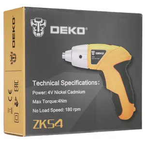 Аккумуляторная отвёртка DEKO ZKS4 063-4113