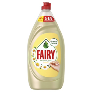Средство для мытья посуды Fairy с ромашкой и витамином Е, 1350 мл
