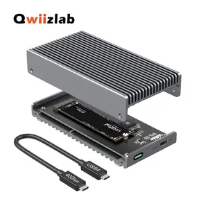 Qwiizlab Fanless Magnetic USB4 M.2 NVMe SSD Enclosure 40 Гбит/с (с Озон картой, из-за рубежа)