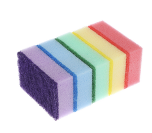 Набор губок для мытья посуды VETTA "Премиум" 5шт, 9,6х6,5х3см