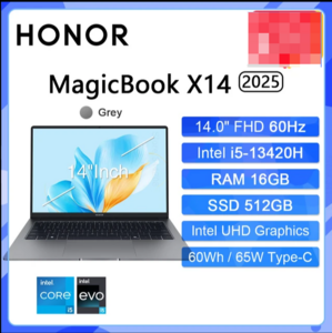 Ноутбук HONOR MagicBook X14 2025 - 14", FHD, IPS, 60Hz, i5-13420H, RAM 16GB, ROM 512GB - доставка из России, без пошлины, с купоном продавца.