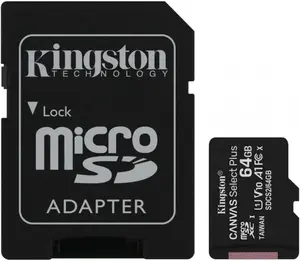 Карта памяти Kingston Canvas Select Plus, 64Гб, с картой OZON (из Ситилинк)