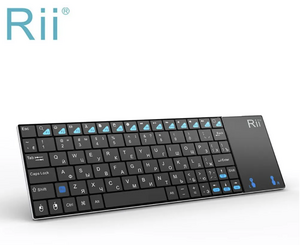 Клавиатура беспроводная Rii K12+/i12+ , Русская раскладка (по ozon карте, доставка из-за рубежа)
