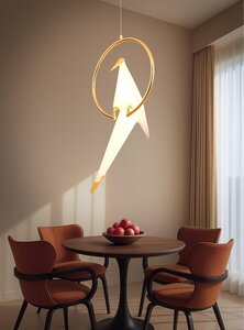 Люстра потолочная светодиодная Ritter Birdie золото/белый (с Я.Пэй/Альфой, зависит от аккаунта)