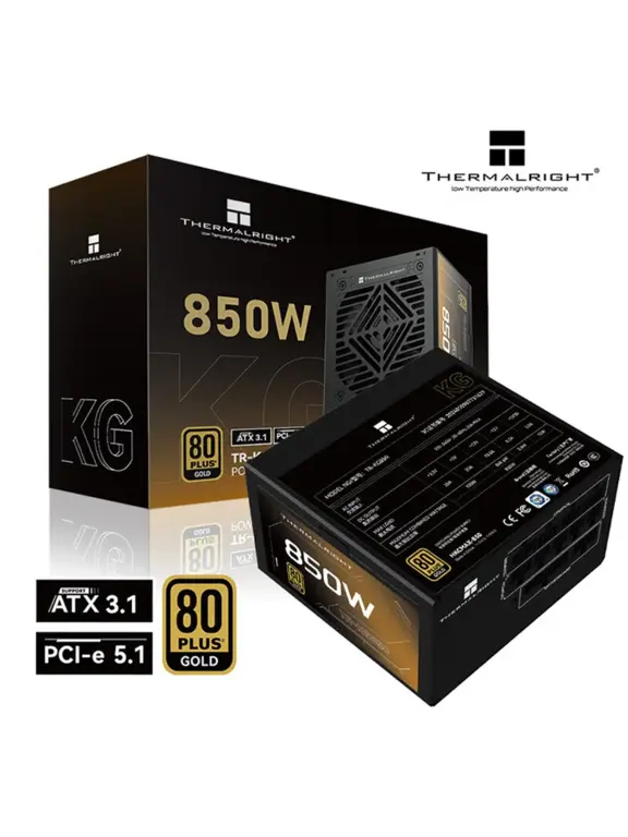 Блок питания компьютера THERMALRIGHT TR-KG850 BLACK 850W 80+ Gold (с максимальным WB кошельком)