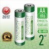 Аккумуляторные батарейки Ni-Mh Energy Eco 2600 мАч, 2 шт, типоразмер AA, пальчиковые (по карте Я.Пэй)