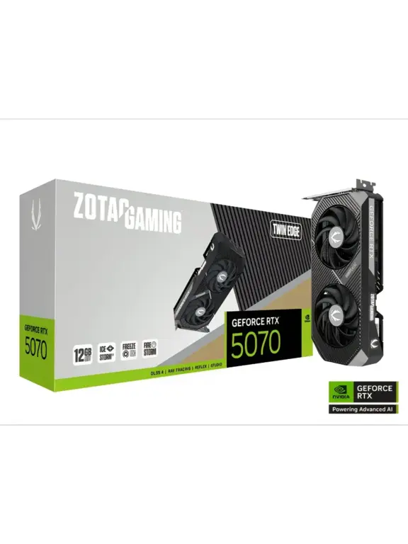Видеокарта ZOTAC RTX 5070 Twin Edge 12 ГБ (цена с кошельком и вб подпиской)