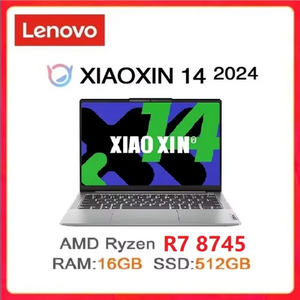 Ноутбук Lenovo Xiaoxin 14 (2024), 14", IPS, FHD, Ryzen 7 8745H, 16/512 ГБ, Radeon 780M, Windows 11 (Из РФ) 