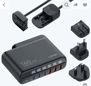 Сетевое зарядное устройство (с картой OZON, из-за рубежа)