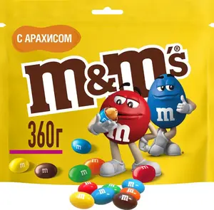 Конфеты M&M'S драже с арахисом и молочным шоколадом, 360 г