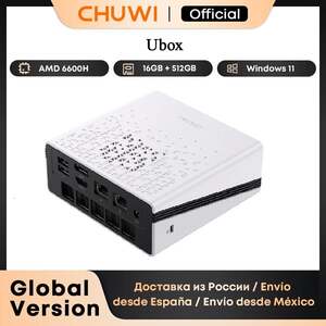 Мини-ПК Chuwi UBox (Ryzen 6600H/7430U Windows 11 16 ГБ ОЗУ 512 ГБ SSD)