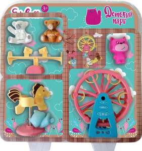 Набор Парк аттракционов для любимых питомцев с качалкой пони (с картой OZON и бонусами)