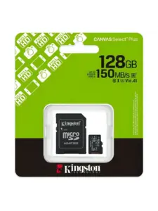 Карта памяти MicroSD Kingston Canvas Select Plus Gen3 128 Гб (с ВБ кошельком)