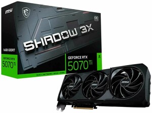Видеокарта MSI GeForce RTX 5070 Ti 16G SHADOW 3X OC