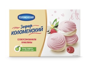 Зефир «Коломенский» со вкусом ванили и малины, 250 гр (с ВБ кошельком)