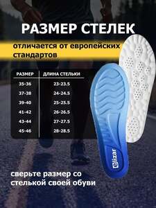 Стельки для обуви elizar (с картой OZON)